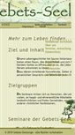 Mobile Screenshot of gebets-seelsorge.de